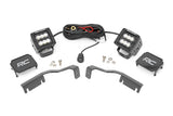 Rough Country - LED Light Kit - Ditch Mount - 2" Black Pair - Flood - Nissan Frontier (22-23) - 71065