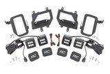 Rough Country - LED Light Kit - Fog Mount - Dual 2" Black Pairs - Spot - Ford F-150 (15-17) - 70832