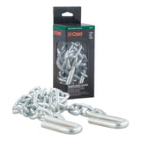 Curt - 48" Safety Chain with 2 S-Hooks (5,000 lbs, Clear Zinc, Packaged) - 80031