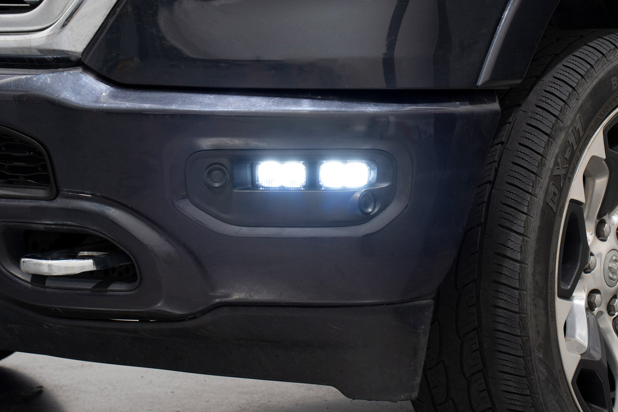 Diode Dynamics - SSC2 LED Fog Pocket Kit for 2019+ Ram, Yellow Sport - DD7623