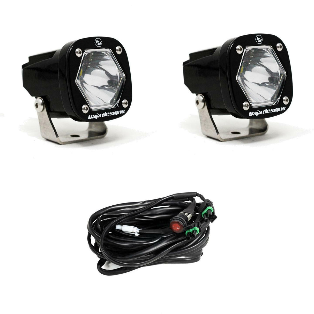 Baja Designs - 387801 - S1 Black LED Auxiliary Light Pod Pair