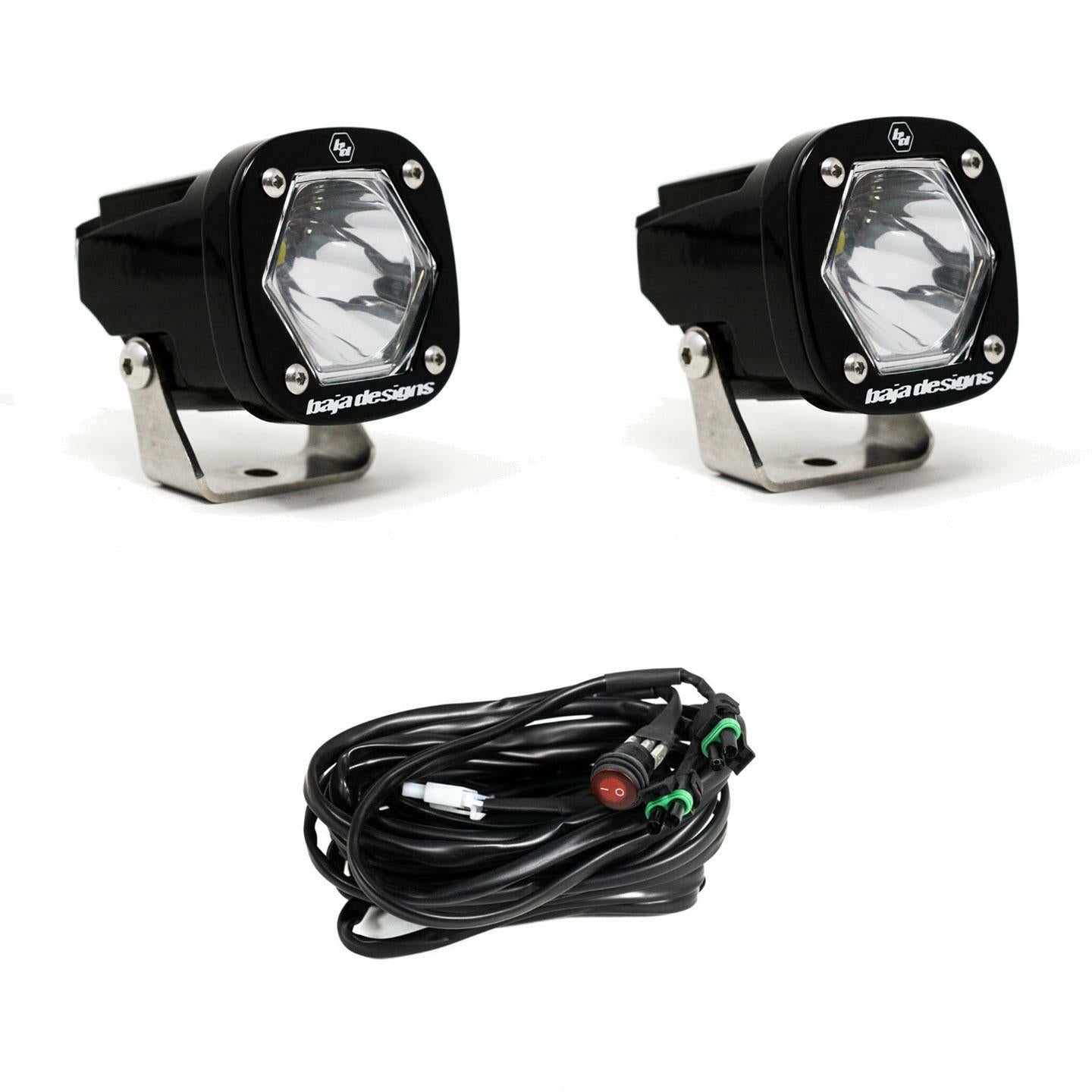 Baja Designs - 387801 - S1 Black LED Auxiliary Light Pod Pair