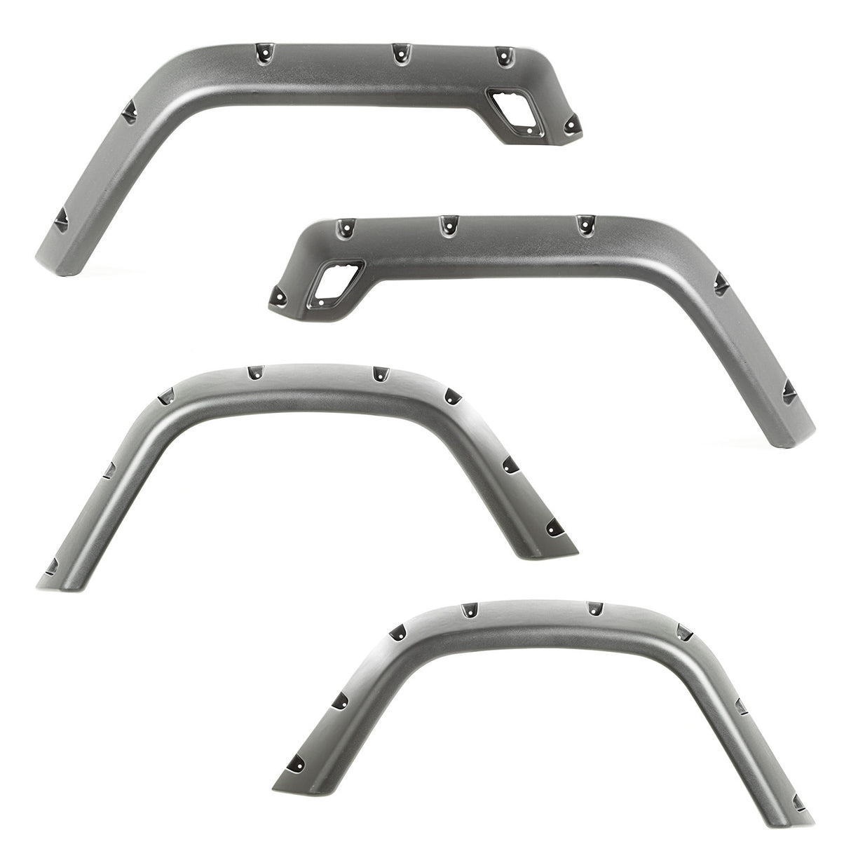 Rugged Ridge - 4-Piece Fender Flare Kit; 97-06 Jeep Wrangler TJ/LJ - 11630.30