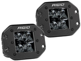 RIGID D-Series PRO Midnight Edition, Spot Optic, Flush Mount, Single