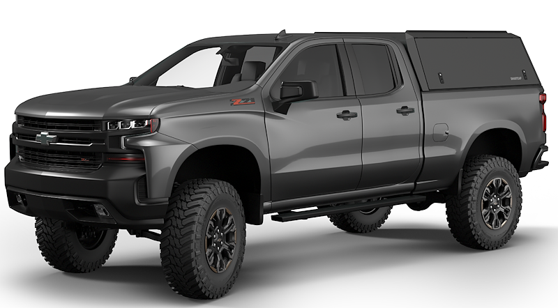 RSI SmartCap - 2019-26 Silverado/Sierra 1500 Standard 6' 5" Bed - Edge Edition Matte Black - ED0131-BN