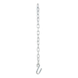 Curt - 27" Safety Chain with 1 S-Hook (5,000 lbs, Clear Zinc) - 80040