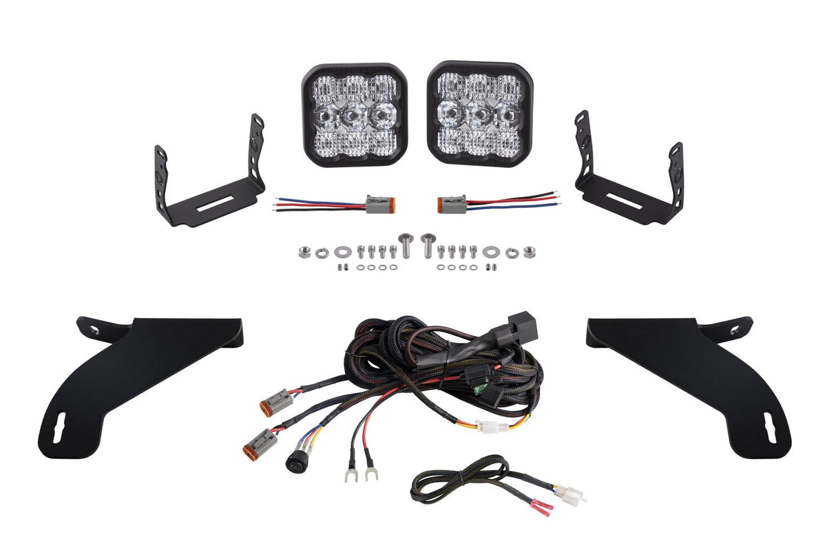 Diode Dynamics DD7330 Bolt-on Pod Light kit for 2021 Ford F-150.
