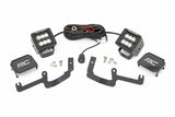 Rough Country - LED Light Kit - Ditch Mount - 2" Black Pair - Flood - Chevy Silverado 1500 (19-24) - 70842