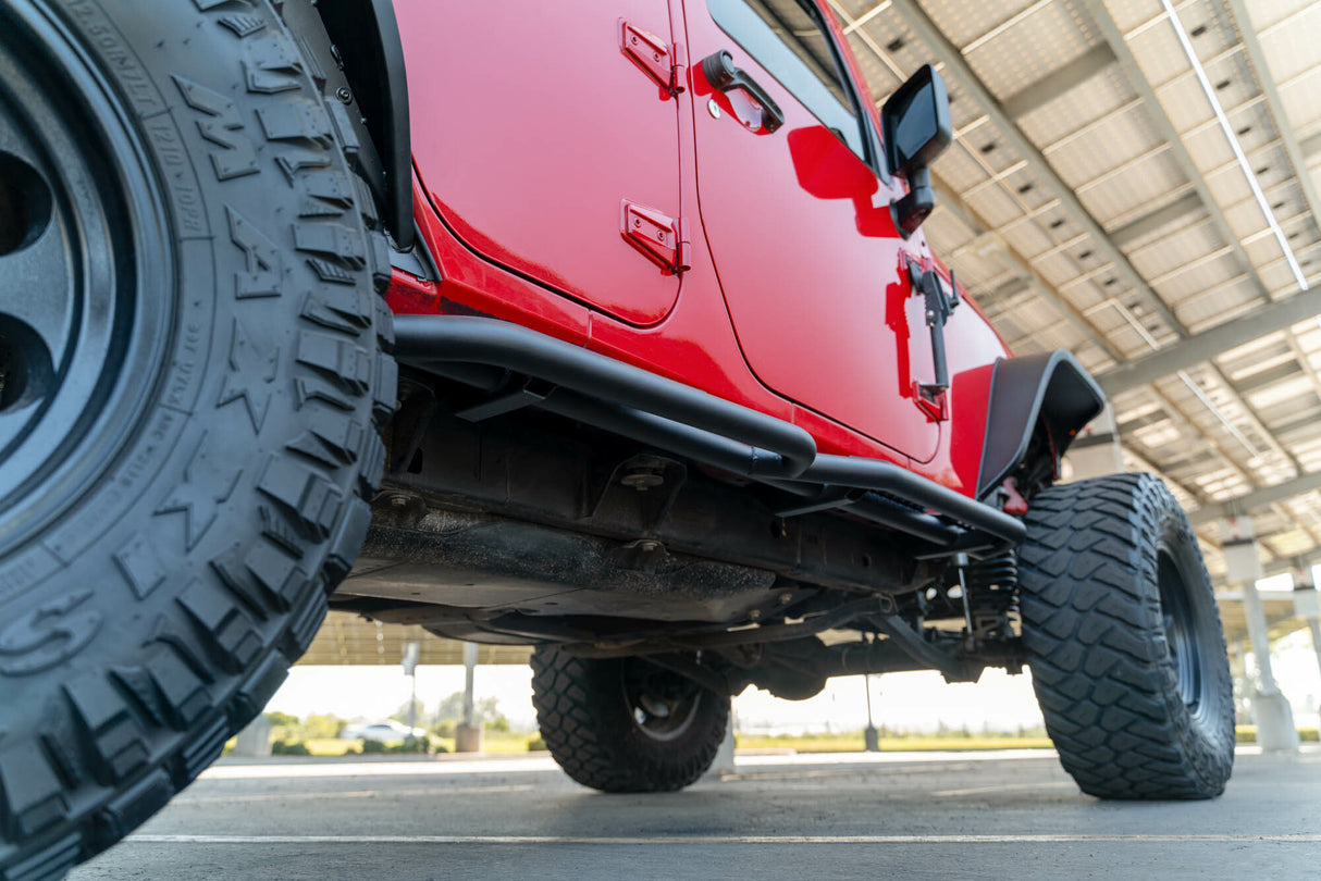 DV8 Offroad - 4-Door Jeep Wrangler JK OE Plus Side Steps - SRJK-08