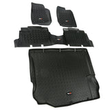 Rugged Ridge - Floor Liners, Kit, Black, 4-Door; 11-16 Jeep Wrangler JK - 12988.04