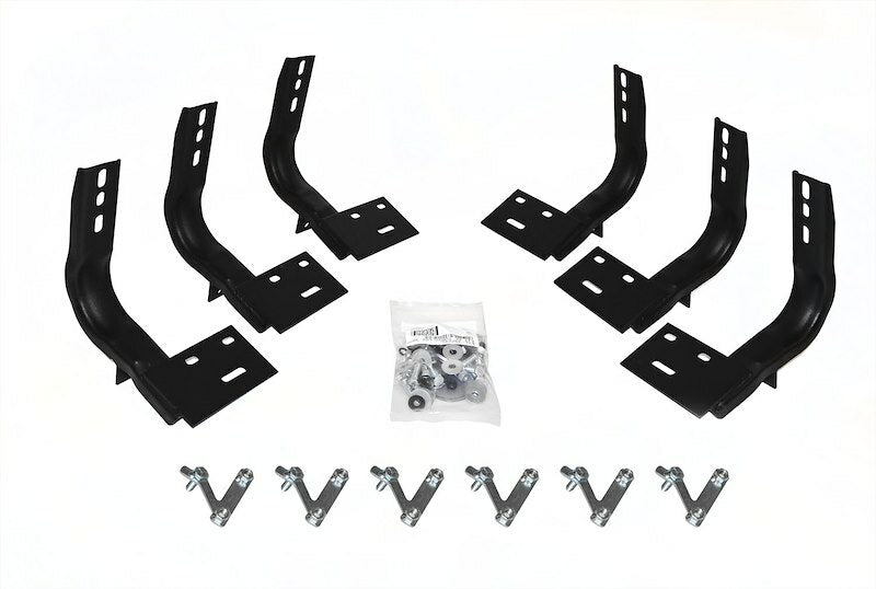 Go Rhino 6840995 - OE Xtreme Side Steps - Mounting Brackets Only -Textured Black
