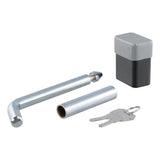 Curt - 1/2" Hitch Lock with 5/8" Adapter (1-1/4" or 2" Receiver, Deadbolt, Chrome) - 23024
