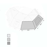 Overland Vehicle Systems - 270 Awning Wall With Window - Nomadic Awning 270 Side Wall 2 - 18109910