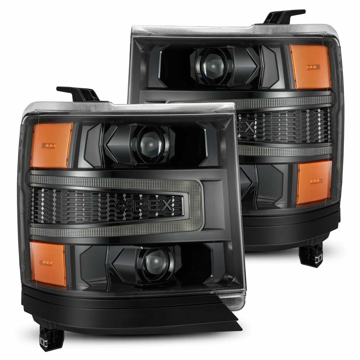 AlphaRex 880233 Projector Headlights Alpha-Black