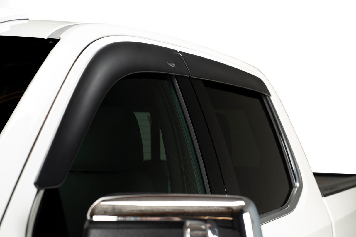 Husky Liners 2857049 Low Profile Ventvisor Deflector; Matte Black; Outside Mount; 4 pc.