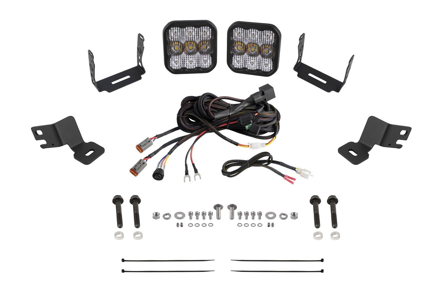 Diode Dynamics - Stage Series Ditch Light Kit for 2019-2024 Polaris RZR XPSS5 Pro White Combo - DD8086