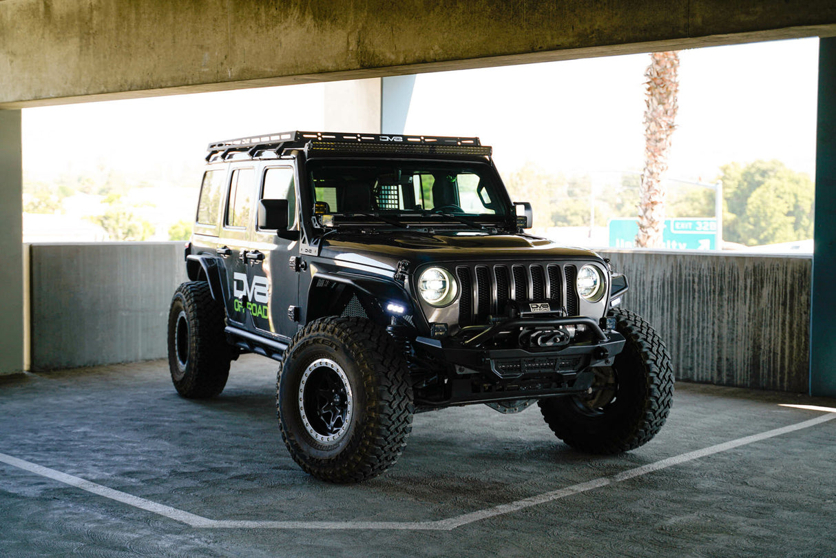DV8 Offroad - Jeep Wrangler JL & Gladiator JT A-Pillar Dual Light Pod Mounts - LBJL-11