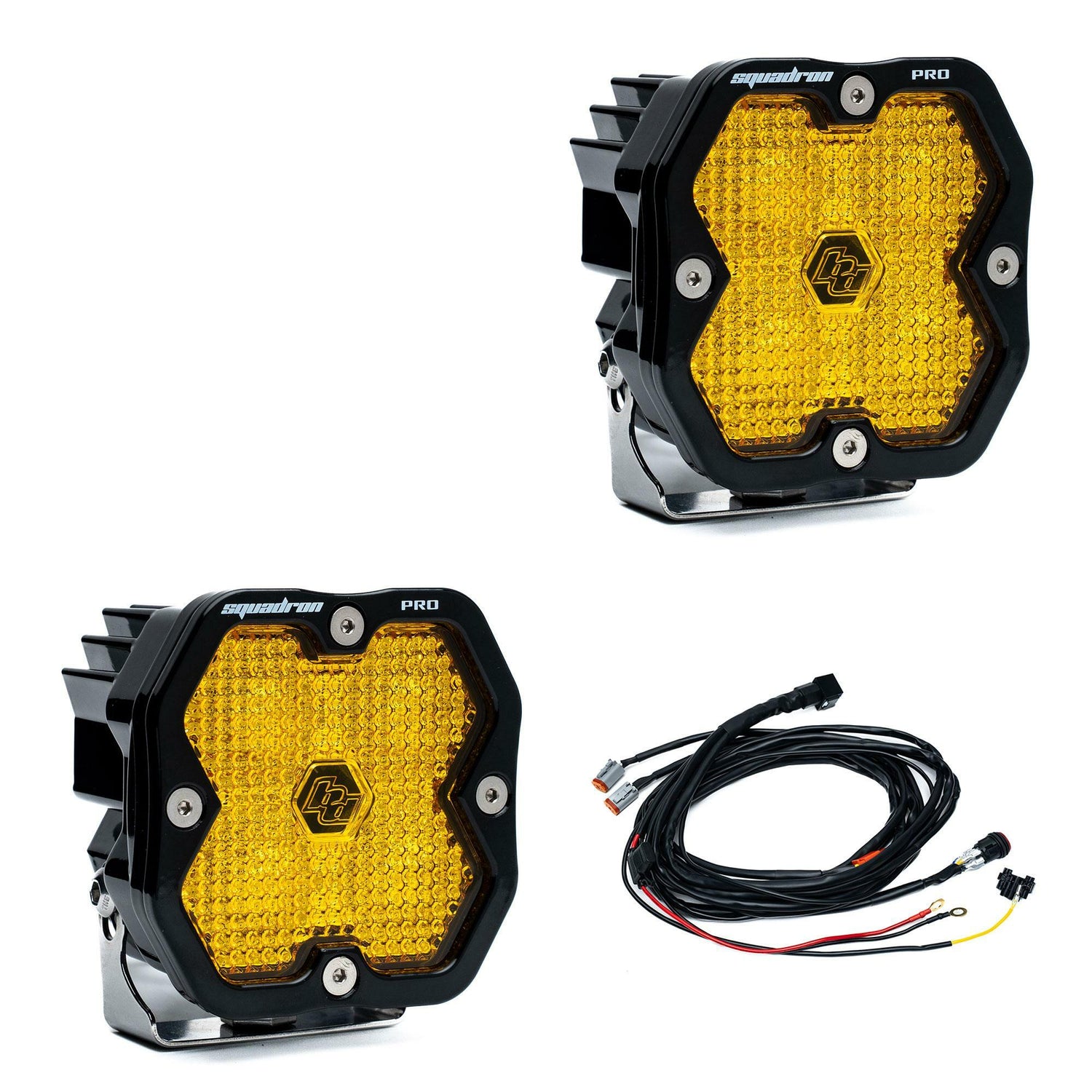 Baja Designs - 49-7816-2 Squadron 2.0 Pro Black LED Auxiliary Light Pod Pair
