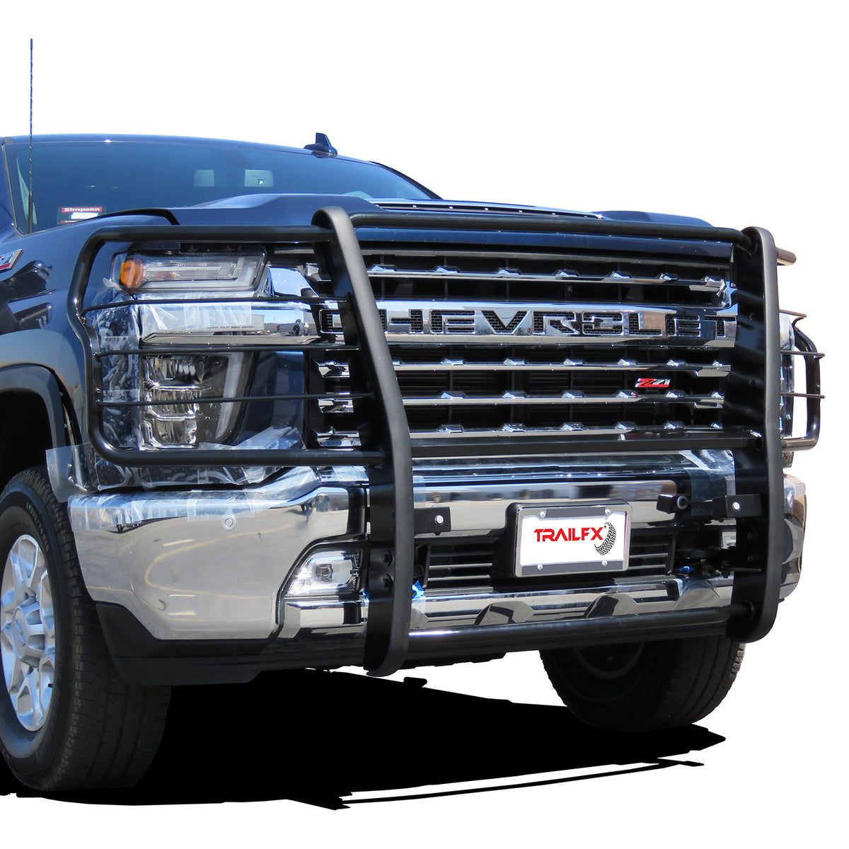 TrailFx - Grille Guard For Chevrolet Silverado 2500/3500-Black (E0038B)