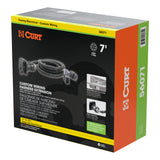 Curt - 7' Custom Wiring Extension Harness (Adds 7-Way RV Blade to Truck Bed) - 56071