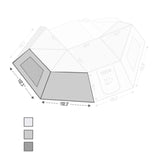 Overland Vehicle Systems - Nomadic Awning 270 Awning Side Wall - Shop Now - 18139910