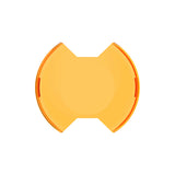 KC Hilites - 6 inch SlimLite LED - Light Shield - Amber - 5104