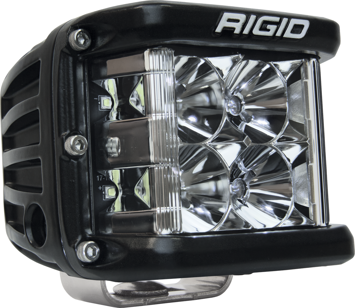 RIGID D-SS PRO Side Shooter, Flood Optic, Surface Mount, Black Housing, Single