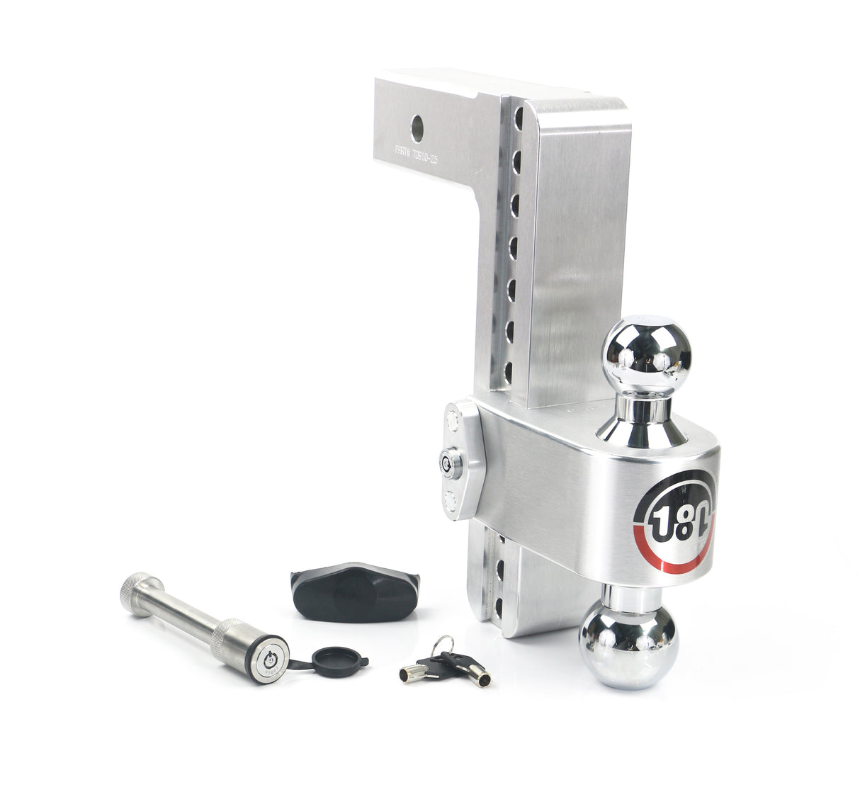Weigh Safe - CTB10-2.5-KA Turnover Ball 10" Drop Hitch with 2.5" Shank; Keyed alike; WS05 Included