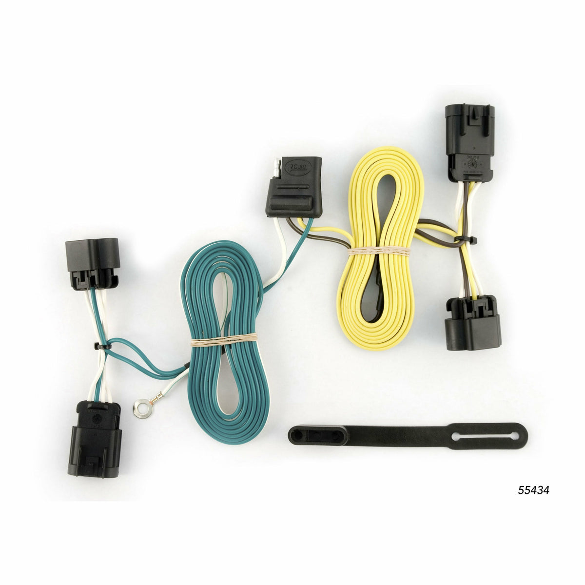 Curt - Custom Wiring, 4-Way Flat, Select Chevrolet Cobalt, Pontiac G5, Pursuit Sedan - 55434