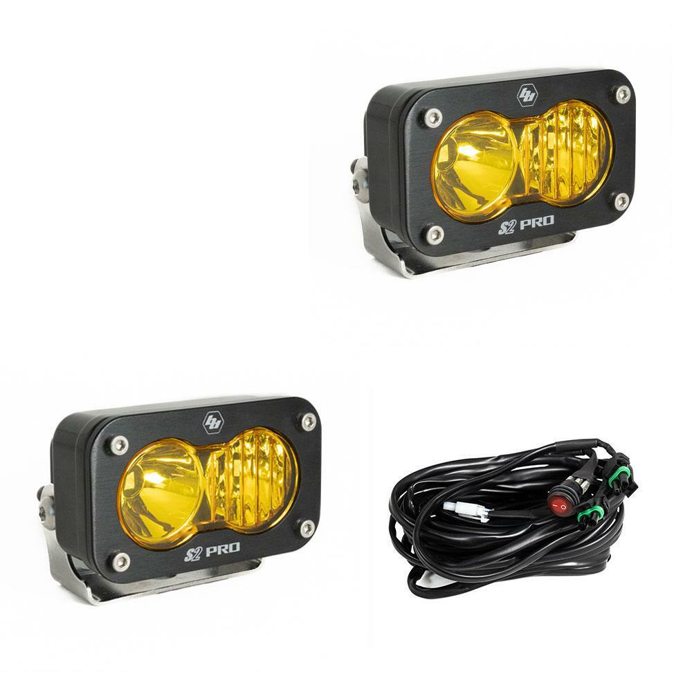 Baja Designs - 487813 - S2 Pro Black LED Auxiliary Light Pod Pair