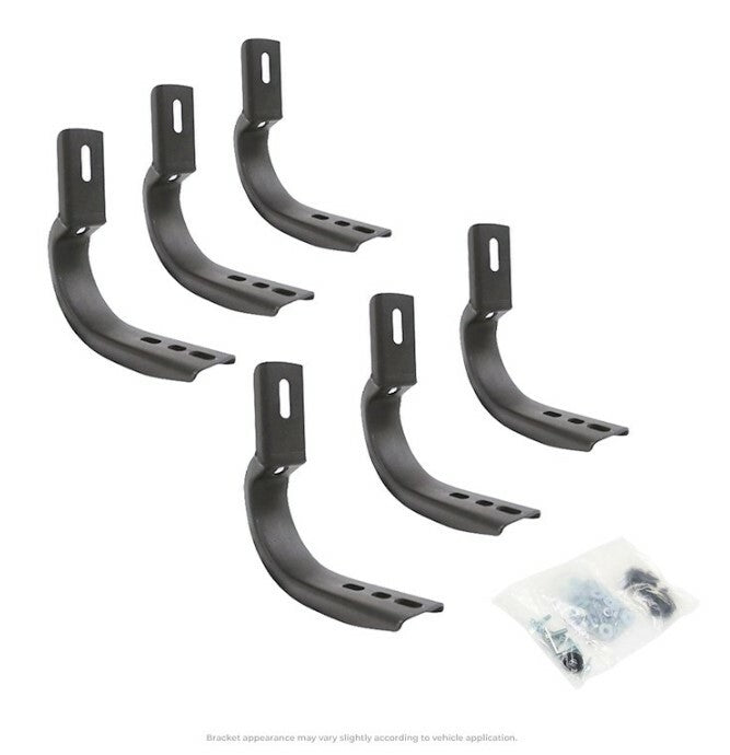 Go Rhino 6843995 - OE Xtreme Side Steps - Mounting Brackets Only -Textured Black