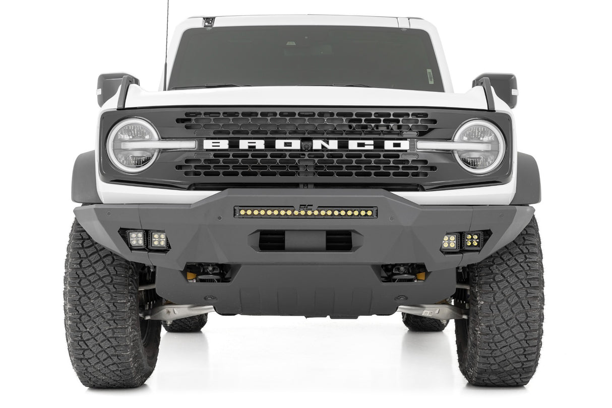Rough Country - Front Bumper - Modular - Full Wings - Amber DRL - Ford Bronco (21-23) - 51075