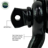 Overland Vehicle Systems - Receiver Hitch D-Ring Receiver Mount Recovery Shackle - 19109901