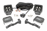 Rough Country - LED Light Kit - Ditch Mount - 2" Black Pair - White DRL - Toyota Tacoma (16-23) - 71082