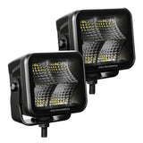 Go Rhino 750400321FCS Blackout Series - CUBEIT 3x3 LED Cube Flood Lights, Pair