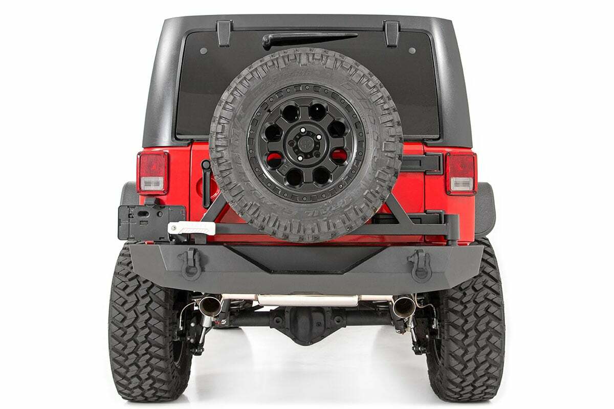 Rough Country - Rear Bumper - Rock Crawler - Tire Carrier - Jeep Wrangler JK (07-18) - 10594A