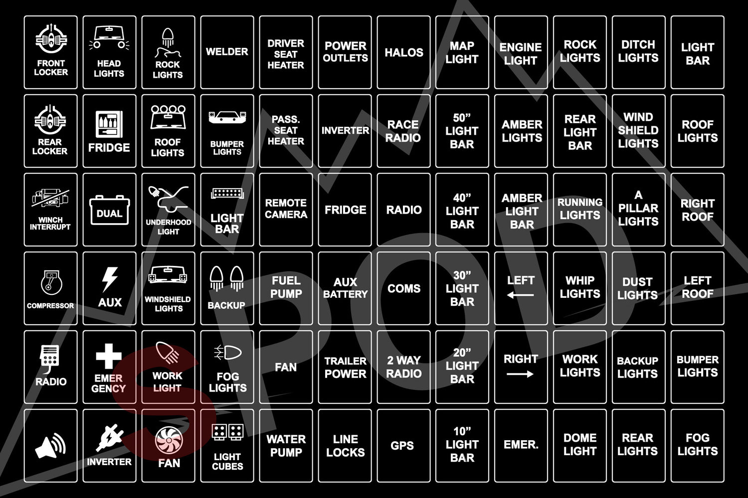 sPOD 860110 Standard Legends (Vertical)- HD, Mini6, BantamX, SourceLT