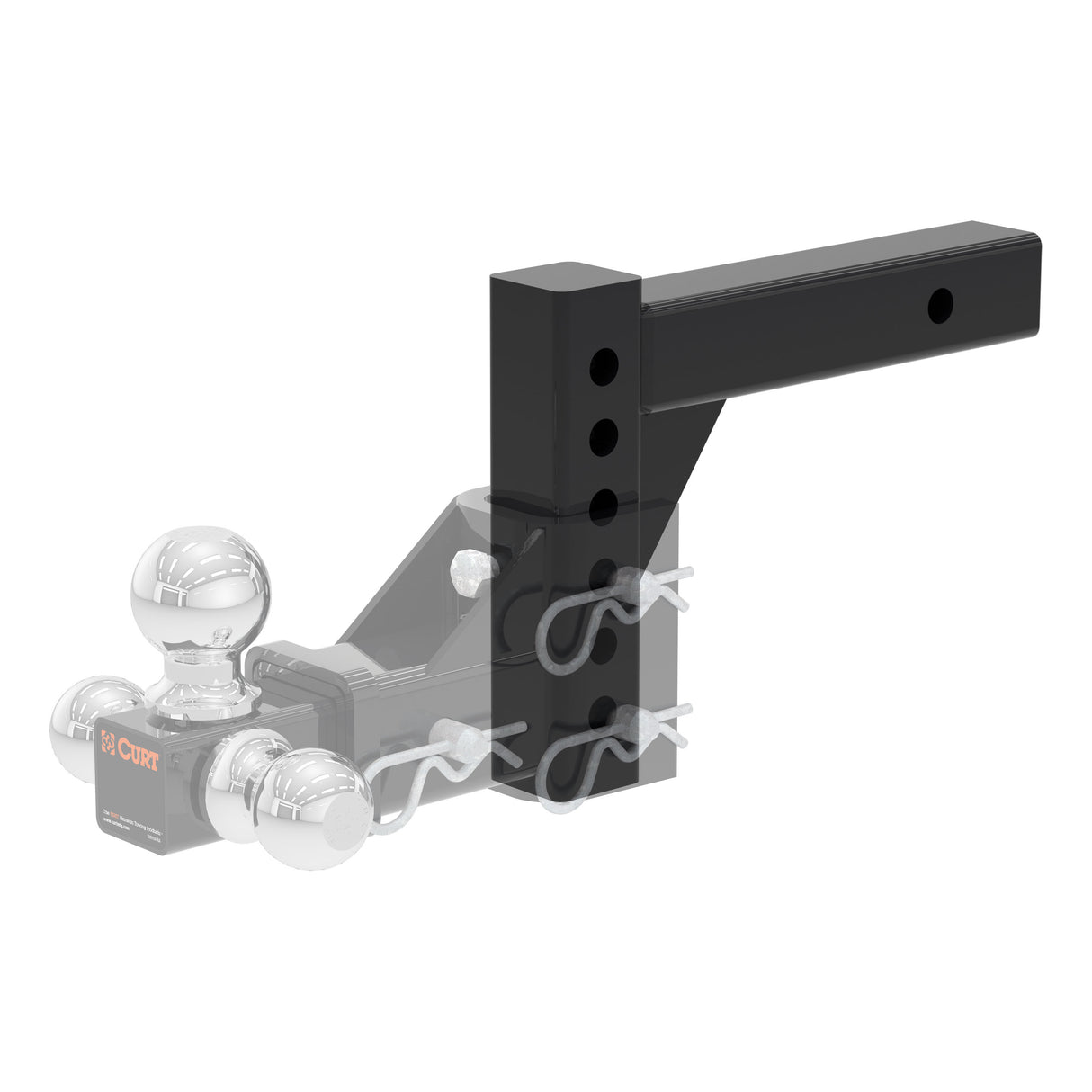 Curt - Replacement Adjustable Ball Mount Shank (Fits #45049 or #45799) - 45059