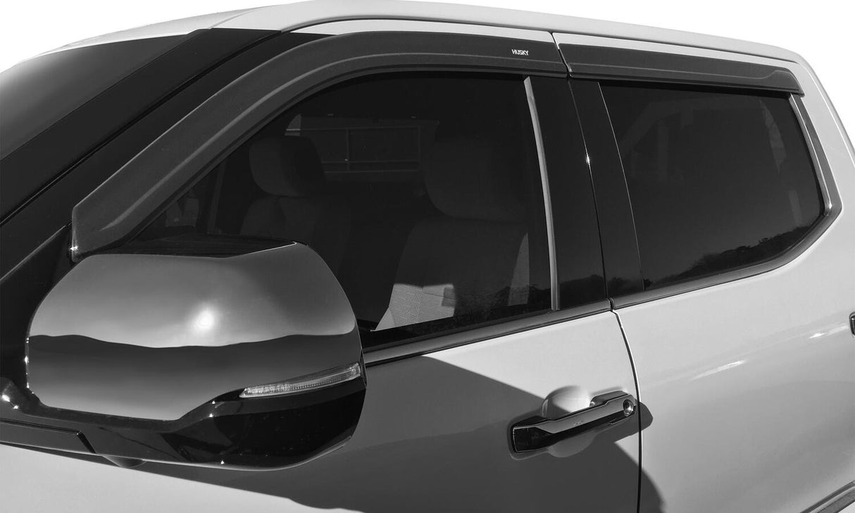 Husky Liners 2854094 Low Profile Ventvisor Deflector; Smoke; Outside Mount; 4 pc.