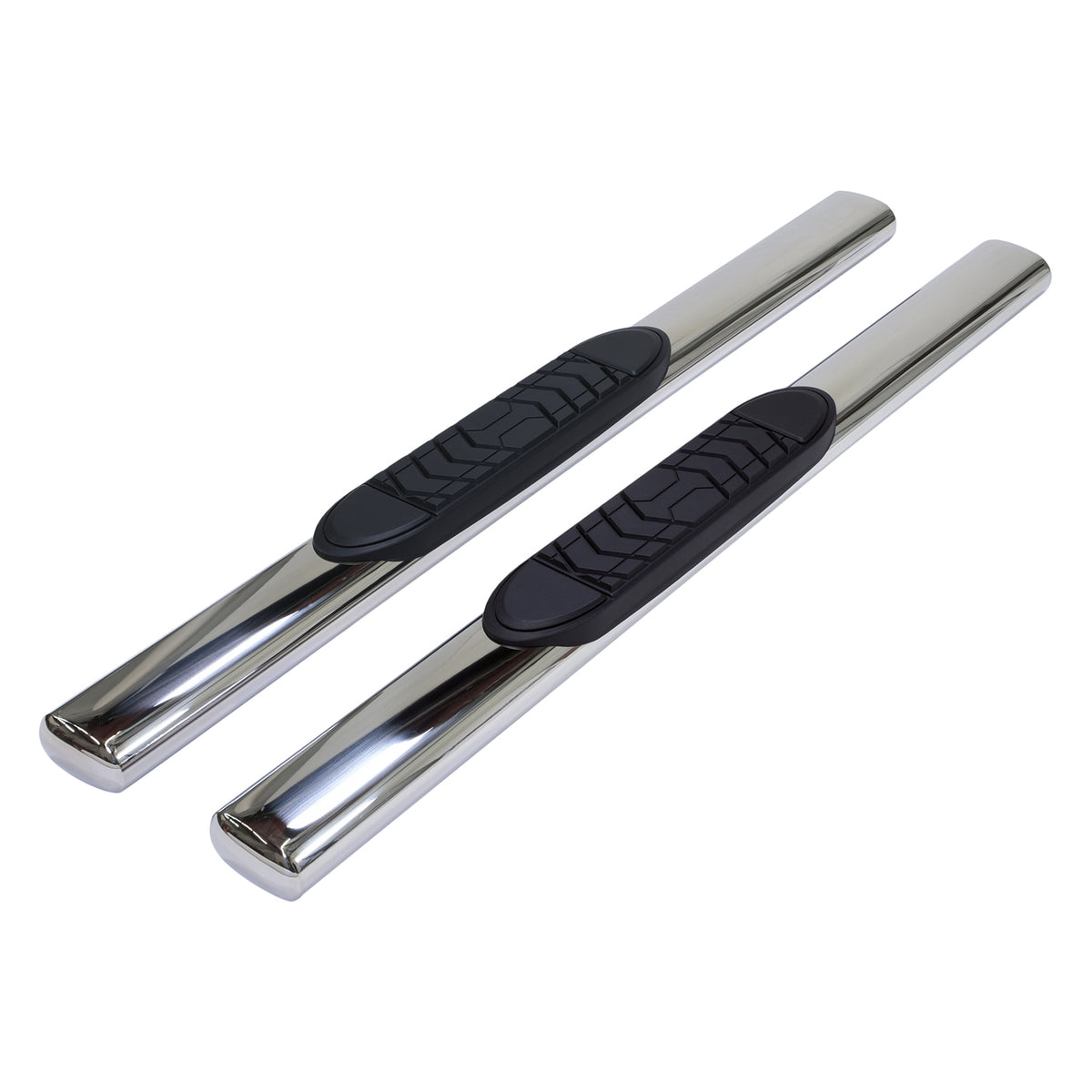 TrailFx - 5" Oval Straight Step Bar For Ram 1500-3500 Standard-Stainless (A7054S)