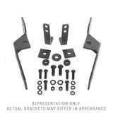 Go Rhino 55545 - RC2  & RC2 LR Bull Bar - Mounting Bracket Kit Only - Textured Black