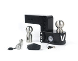 Weigh Safe Cerakoted 4" Drop Hitch with 2.5" Shank w/ Keyed Alike WS05 - WS4-2.5-KA-CER-BLA