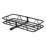Curt - 48" x 20" Black Steel Basket Cargo Carrier (1-1/4", 2" Adapter, 500 lbs.) - 18145