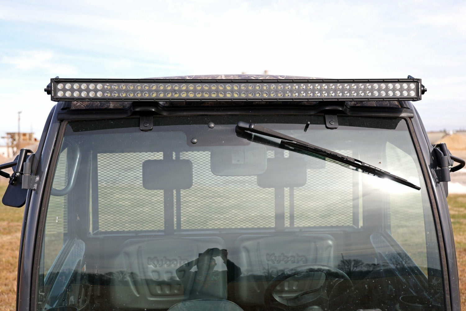 Rough Country - 50" Single Row LED Light Kit - Black Series - Front-Facing - Kubota RTV-X900 RTV-X1100 - 98008