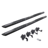 Go Rhino V3417780T - V3 Series Aluminum Side Steps with Mounting Brackets - Textured Black
