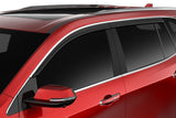 Husky Liners 2884066 Low Profile Ventvisor Deflector; Smoke with Chrome Trim; Outside Mount; 4 pc.