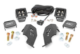 Rough Country - LED Light Kit - Cage Mount - 2" Black Pair - White DRL - Honda Talon (19-22) - 92034