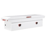 Weather Guard - Model 120-3-04 Saddle Box, Steel, Full Low Profile, White, 11.0 cu ft - 120-3-04