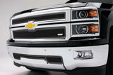 T-Rex Grilles - 2 Pc Small Mesh Mild Steel Upper Class Grille Overlay - 51117