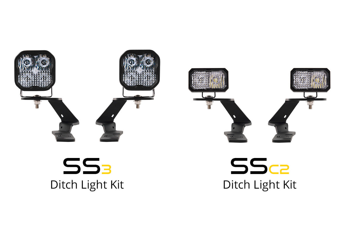 Diode Dynamics DD6587 Allows you to mount two Stage Series 2" LED Pods above the hood.